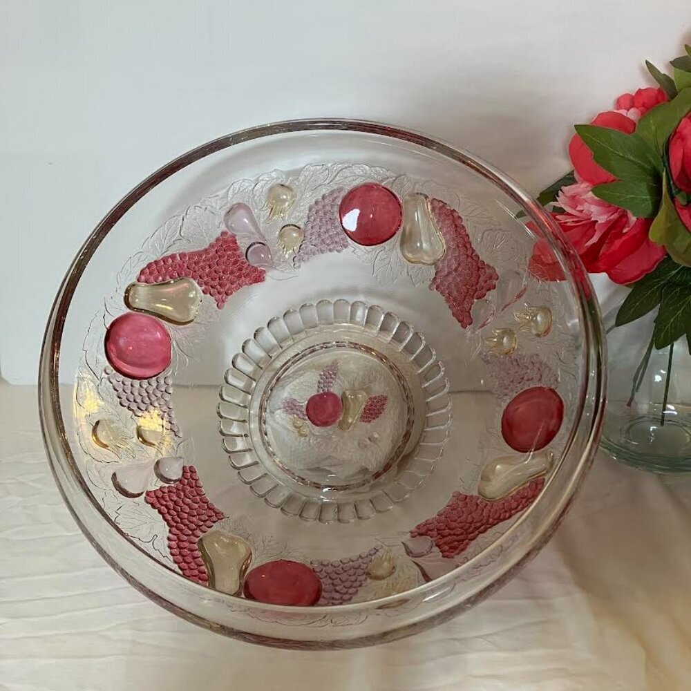 Westmoreland Glass Della Robbia Fruit Bowl Vintage EUC